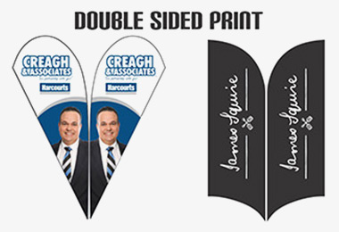 double sided wing banner print